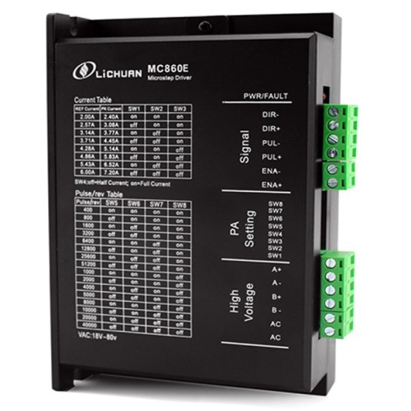 LICHUAN MICROSTEP DRIVE MC860E / STEPPER DRIVE