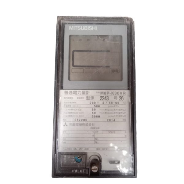 Mitsubishi Electric M8P-K30VR, which is identified as a normal watt-hour meter